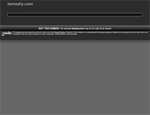 Tablet Screenshot of lumesty.com